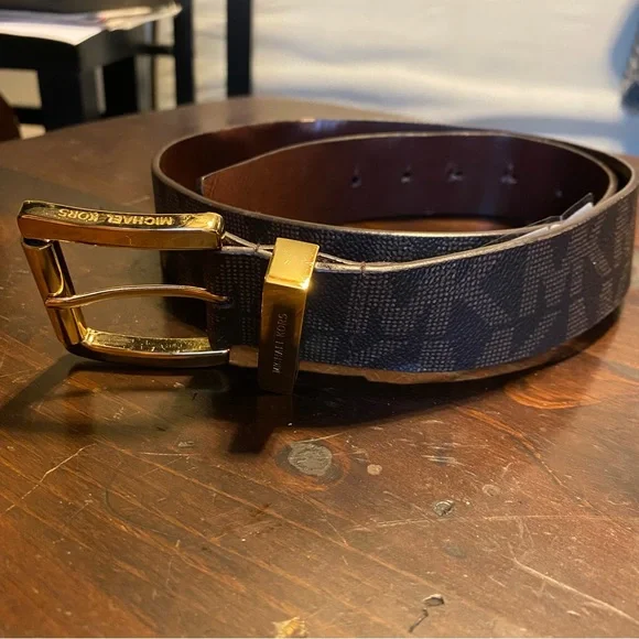 Michael Kors Brown monogram belt NWT s-l400.jpg main image 3